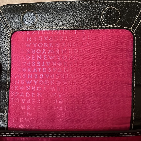 Kate Spade Black Leather handbag- 7.5 x 5 x 2 inches. - Picture 7 of 10